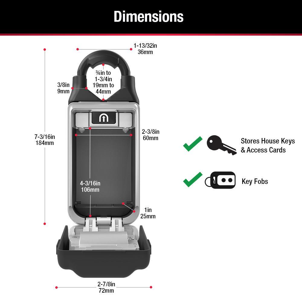 Universal Shackle Portable Lock Box - Super Arbor