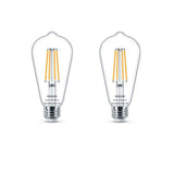 Soft White ST19 LED 40-Watt Equivalent Dimmable Smart Wi-Fi Wiz Connected Wireless Light Bulb (4-Pack) - Super Arbor