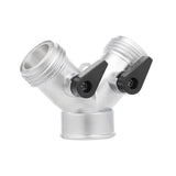 2-Way Y Shut-Off Metal Hose Connector - Super Arbor