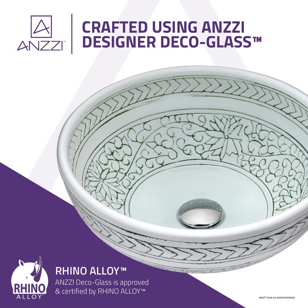 Cadence Series Vessel Sink in Decor White - Super Arbor