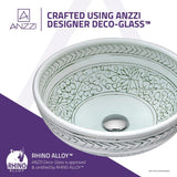 Cadence Series Vessel Sink in Decor White - Super Arbor