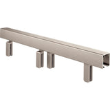 Portman 60 x 59-1/4 in. Frameless Mod Soft-Close Sliding Bathtub Door in Nickel with 3/8 in. (10mm) Clear Glass - Super Arbor