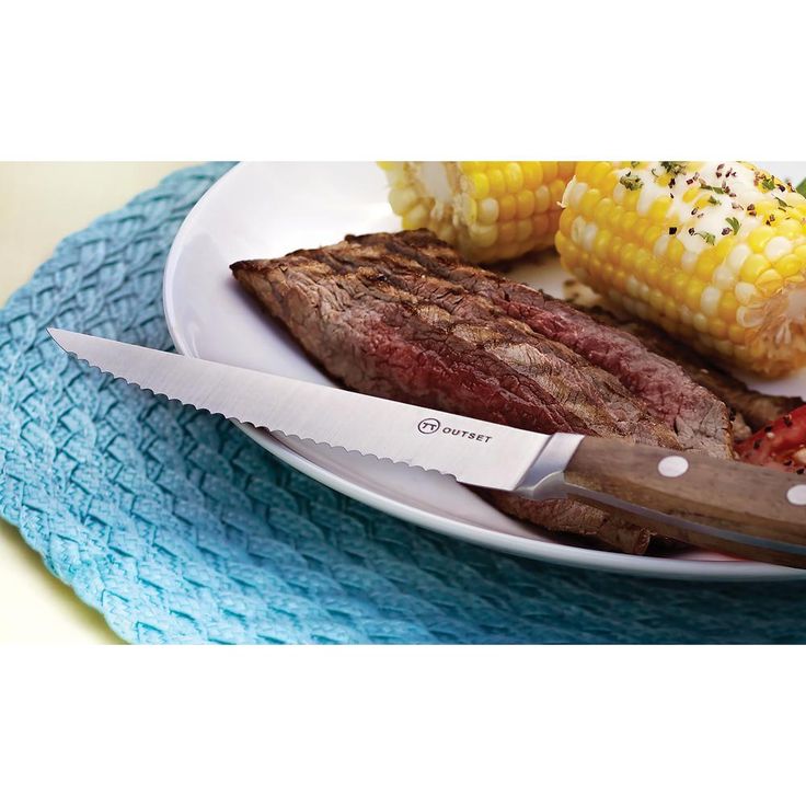 Curtis Lloyd Forged Stainless Steel 6-Piece Steak Knife Set, 5in Blade