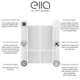Prairie 60 in. W x 90 in. H 8-Piece Glue Up Cultured Marble Alcove Shower Wall Surround in Matte White w/Shelves, Trims - Super Arbor