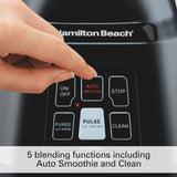 40 oz. 2-Speed Black Glass Smoothie Smart Blender