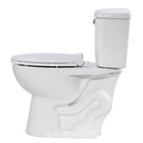 52.8 in. Walk-In Whirlpool Bathtub in White with 1.28 GPF Single Flush Toilet - Super Arbor