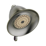 Victorian 3-Spray 5.5 in. Single Wall Mount Fixed Shower Head in Venetian Bronze - Super Arbor