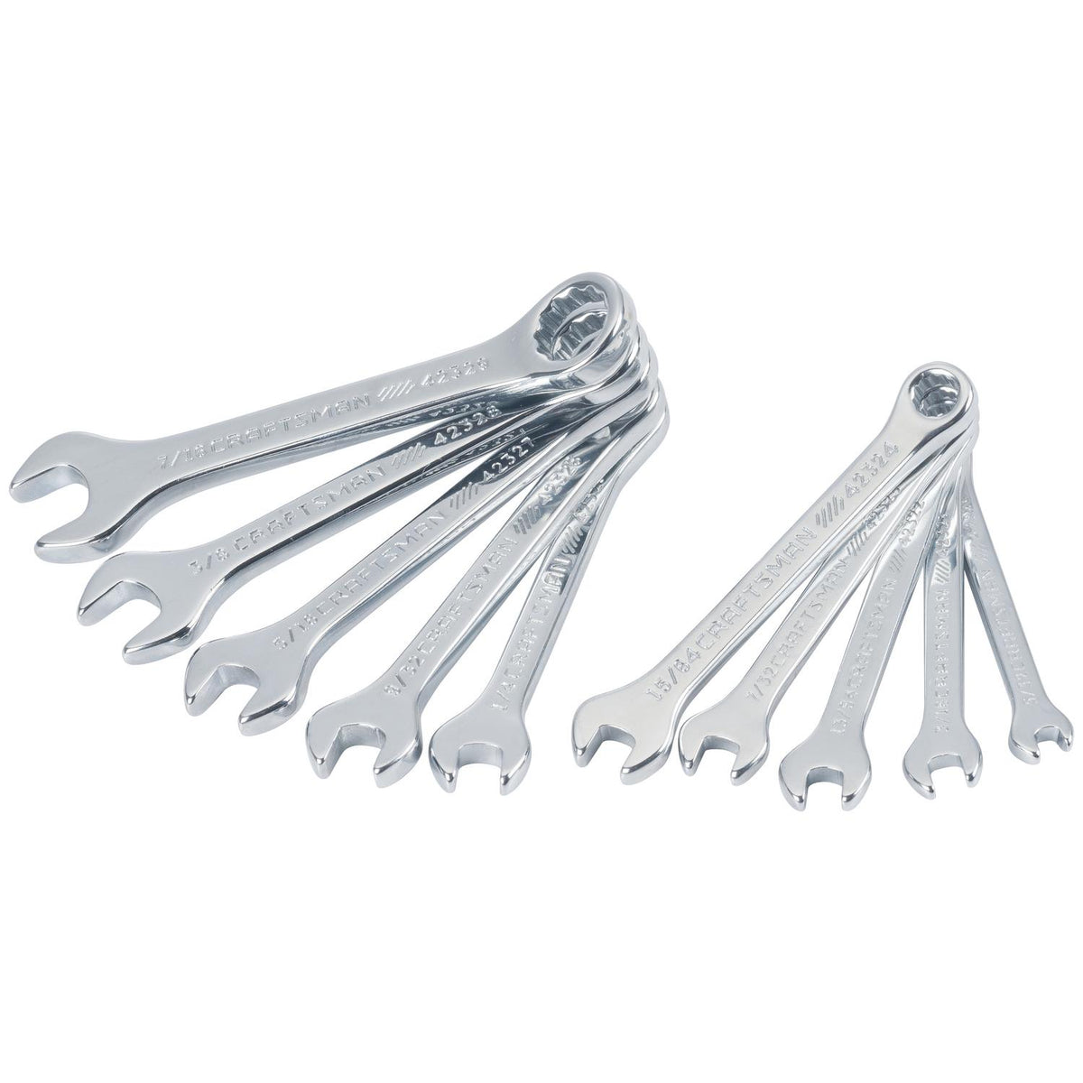 Craftsman 12 Point SAE Ignition Combination Wrench Set, 10 pc