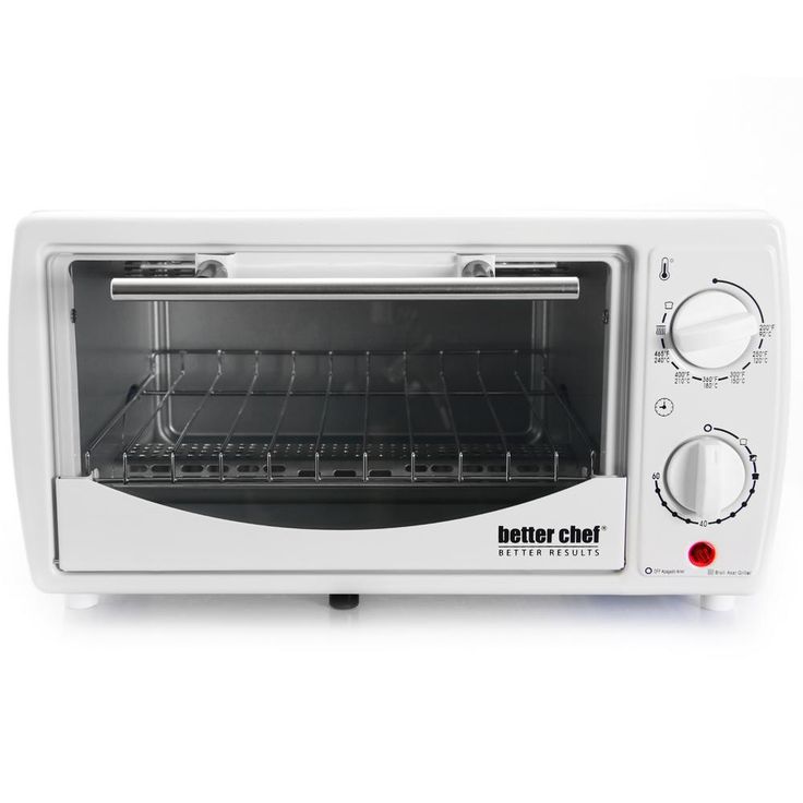 700-Watt 4-Slice White Toaster Oven Broiler