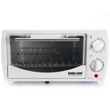 700-Watt 4-Slice White Toaster Oven Broiler