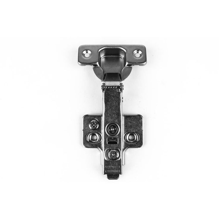 110-Degree 35 mm Full Overlay Soft Close Frameless Cabinet Hinges with Installation Screws (1-Pair)