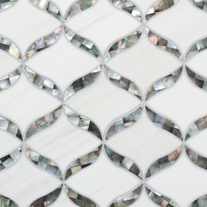 Calla Tahitian Mother of Pearl III Waterjet Mosaic