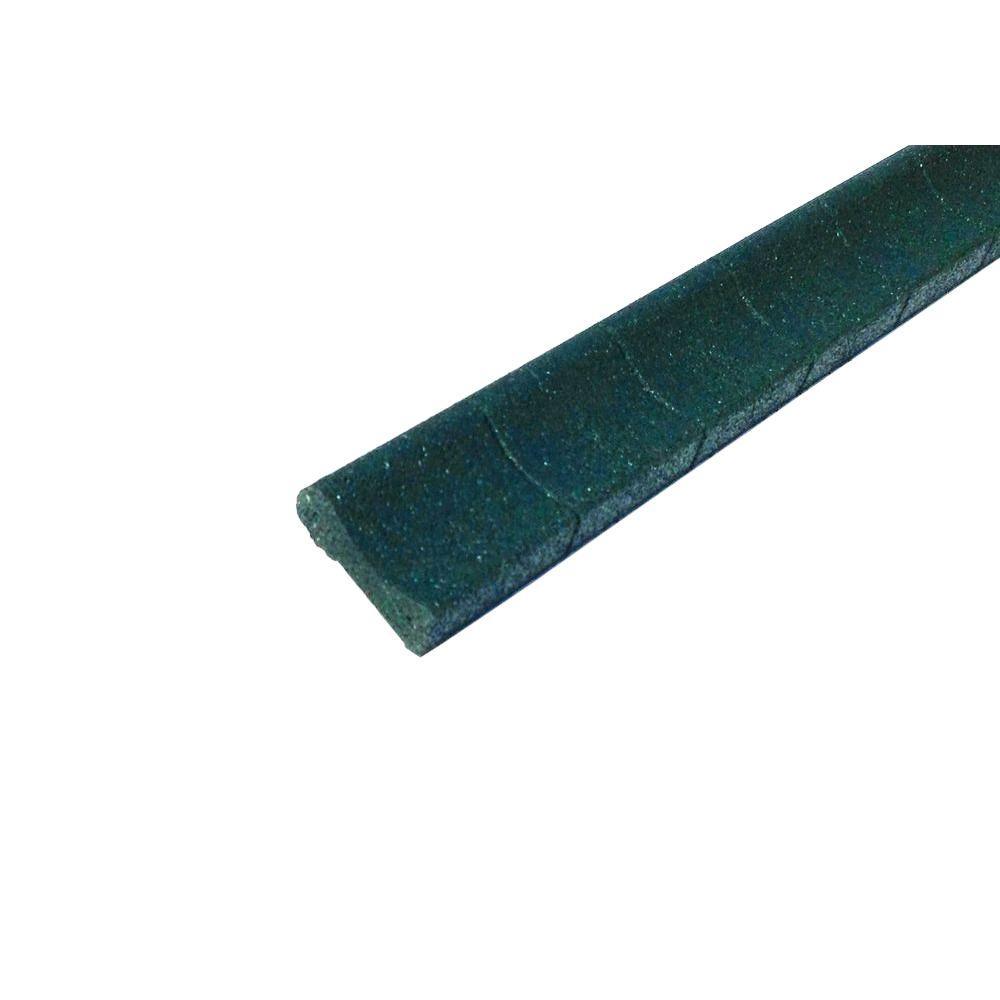 4 ft. Brown Rubber Curb Landscape Edging (4-Pack) - Super Arbor