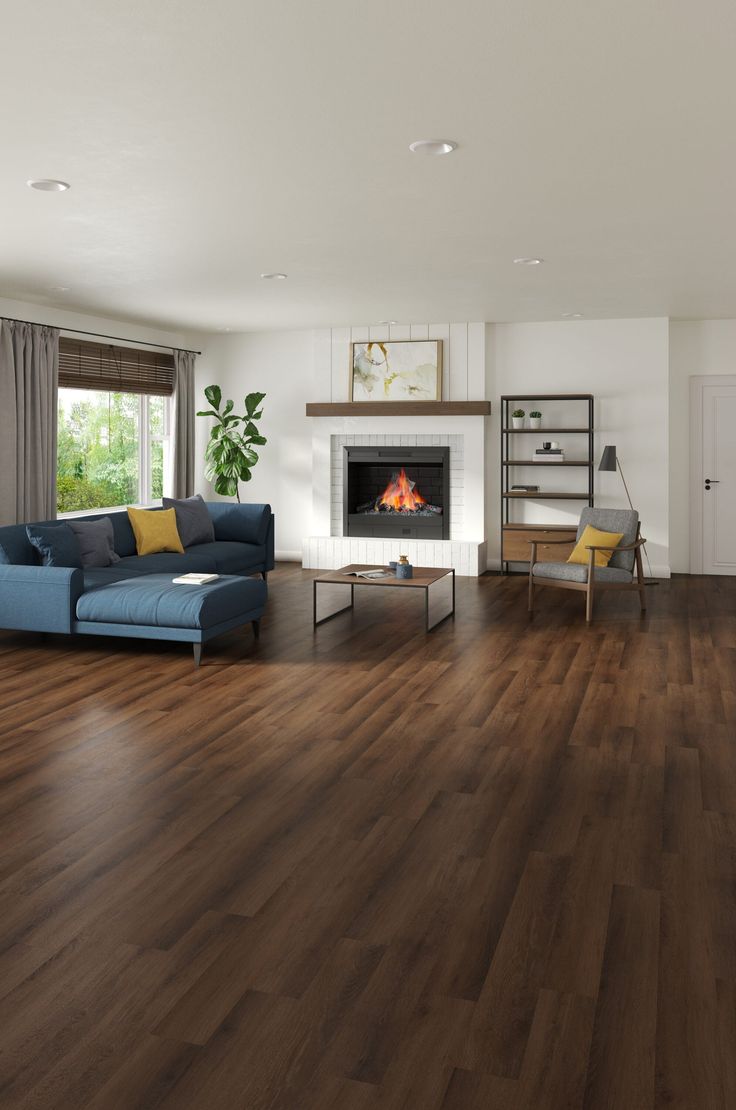 Style Selections Penny Oak 6-mil x 6-in W x 48-in L Water Resistant Interlocking Luxury Vinyl Plank Flooring