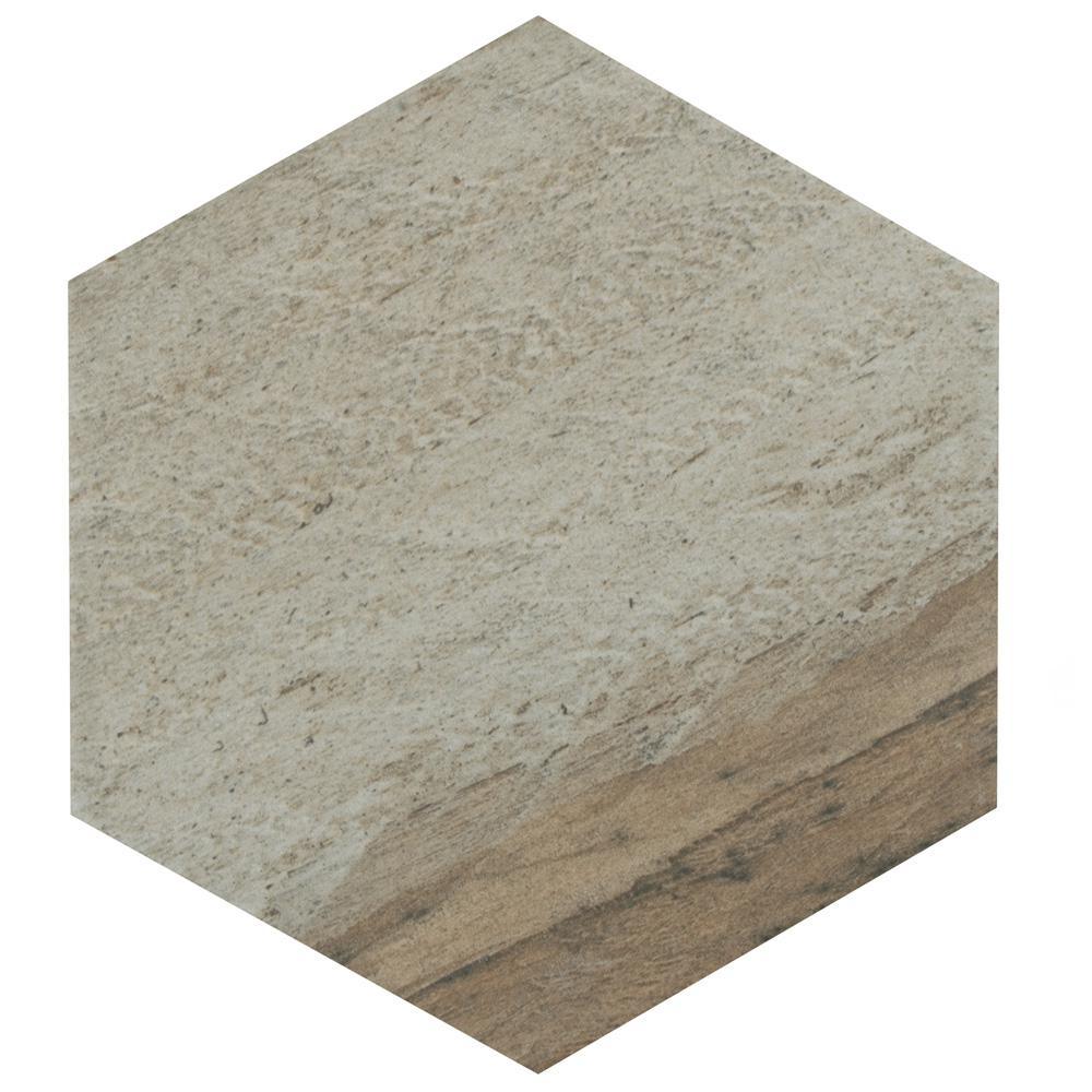 Gaugin Hex Catan Shadow 8-5/8 in. x 9-7/8 in. Porcelain Floor and Wall Tile (11.56 sq. ft. / case)