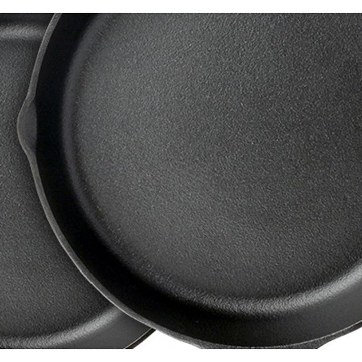 6-Piece Cast Iron Nonstick Skillet Set in Black