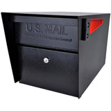 Mail Manager Locking Post-Mount Mailbox with High Security Reinforced Patented Locking System, Black - Super Arbor