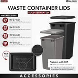 Rev-A-Shelf 35-Quart Plastic Soft Close Pull Out Trash Can