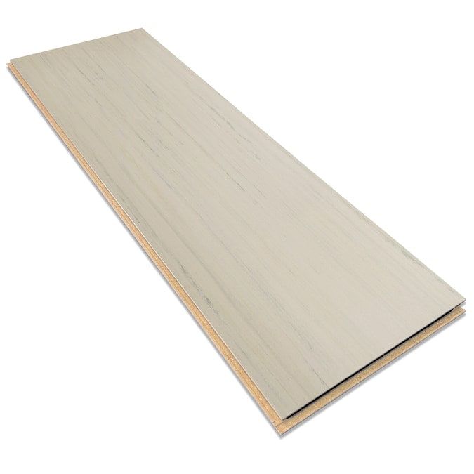 Forbo Flooring Systems Marmoleum Cinch Loc Seal Sandy Chalk 10-mm T x 12-in W x 36-in L Waterproof Tile Look Laminate Flooring (20.34-sq ft / Carton)