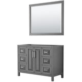 Daria 47 in. Single Bathroom Vanity Cabinet Only with 46 in. Mirror in White - Super Arbor