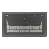 16 in. x 8 in. ABS Plastic Replacement Manual Foundation Vent in Black - Super Arbor