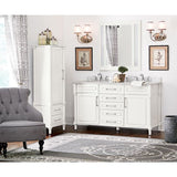 Aberdeen 33 in. W x 36 in. H Wall Mirror in White