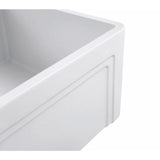 Olde London Farmhouse Fireclay 30 in. Single Bowl Kitchen Sink with Grid with Grid and Strainer