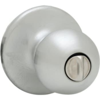 Kwikset Polo Satin Chrome Privacy Door Knob, Universal Handing