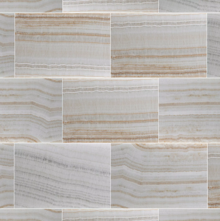 Vanilla Onyx Honed Marble Tile