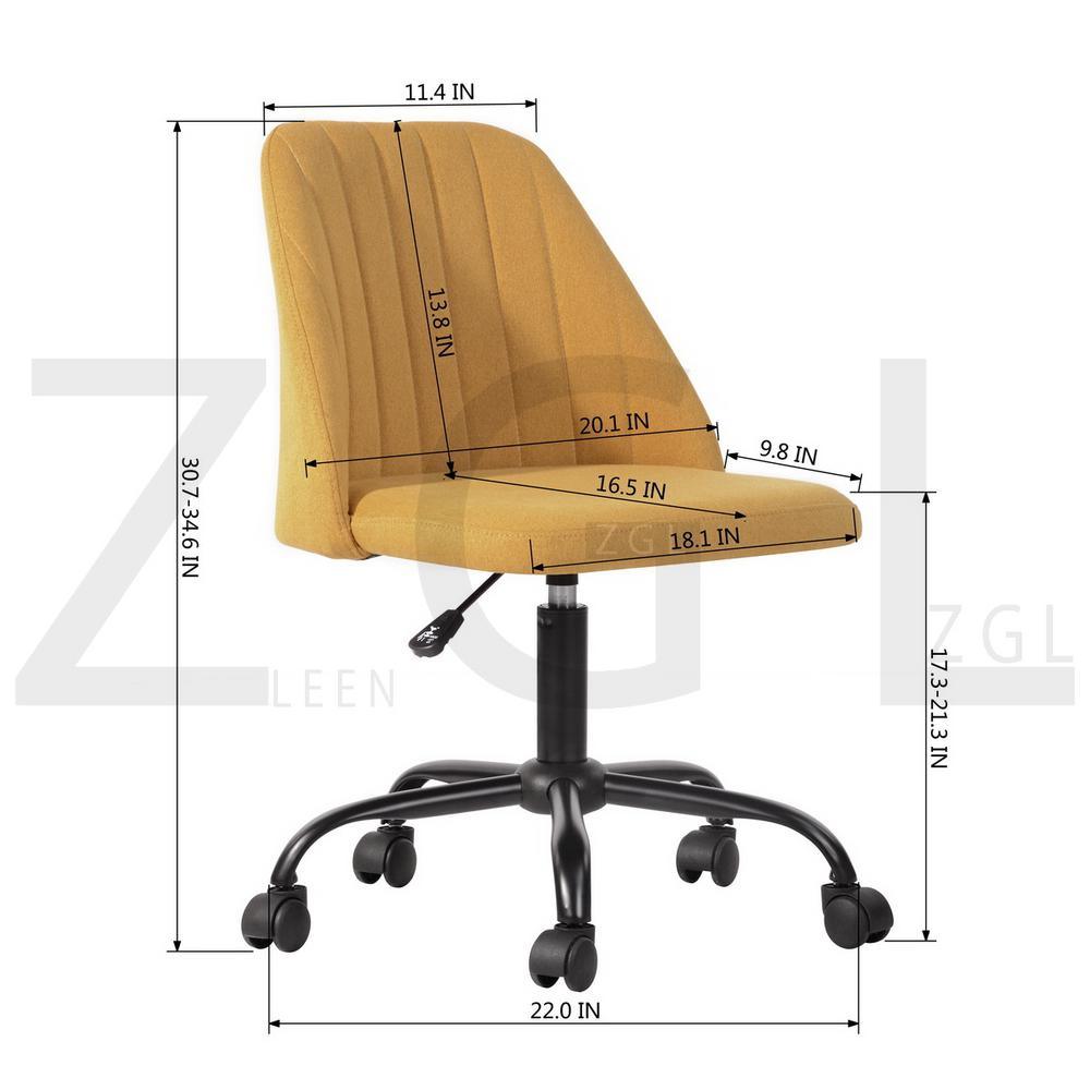 BONE Adjustable  Office Home Chair YELLOW - Super Arbor