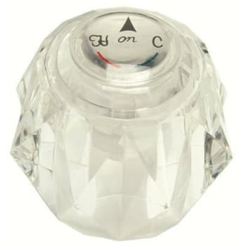 Delta Shower Handle, Clear Acrylic Knob