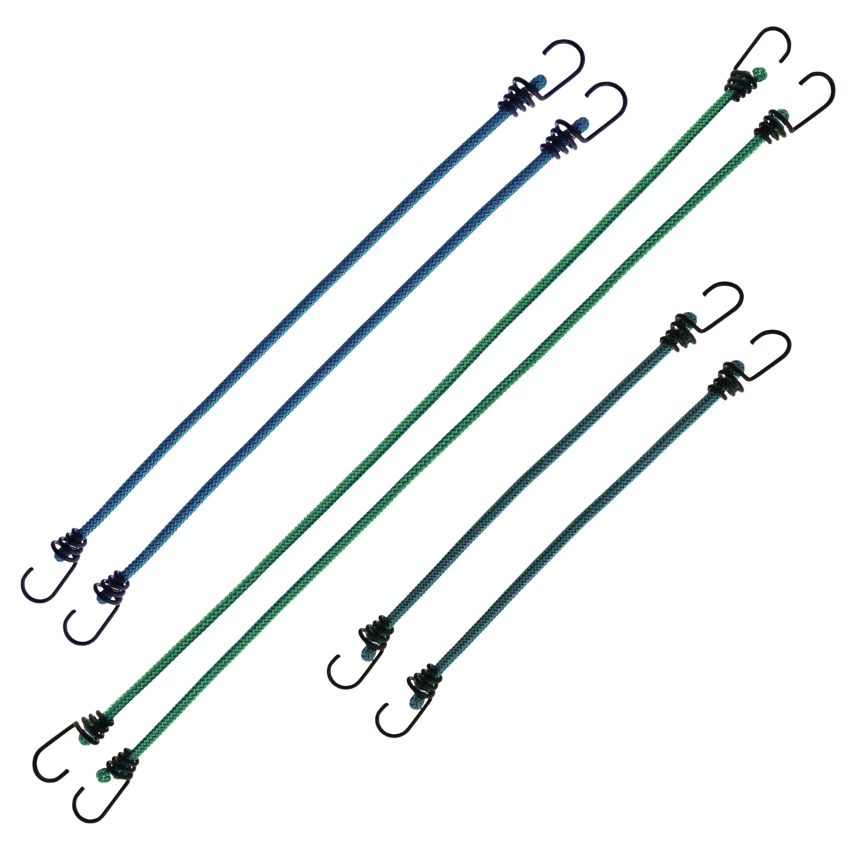 Keeper Bungee Cord Assorted, 6-Pack (12 in., 18 in., 24 in.)