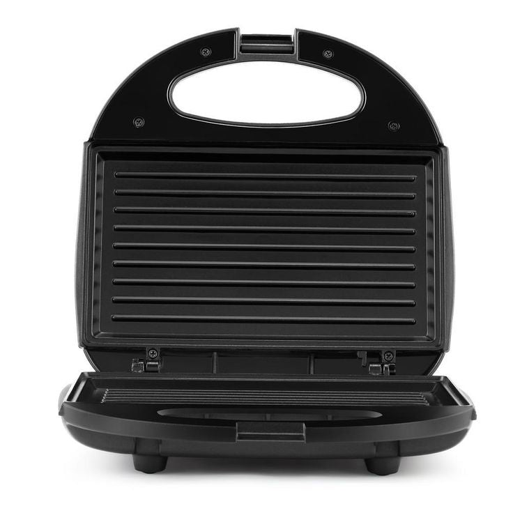 120 W 2-Slice Black Countertop Contact Grill and Sandwich Maker with Non-Stick Surface