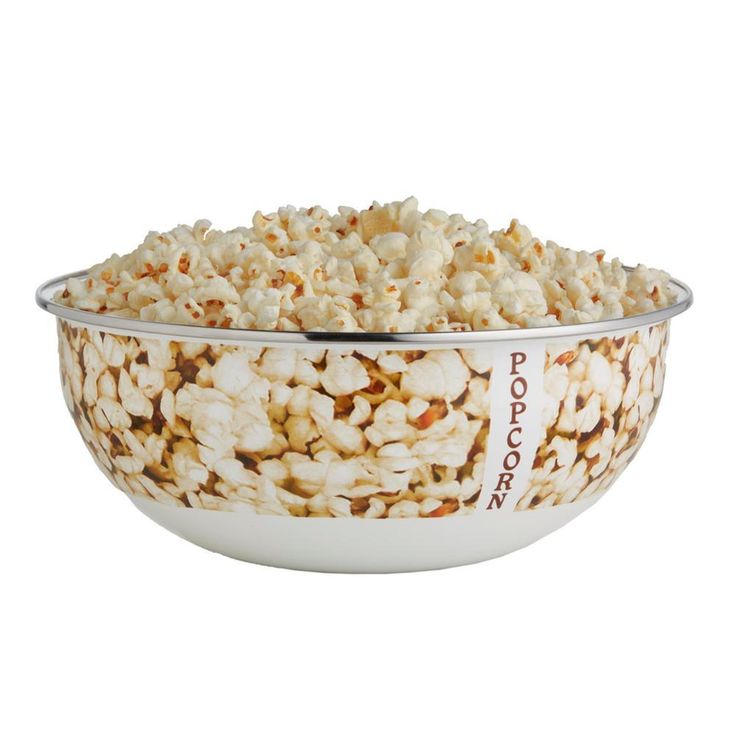 Popcorn 4.5 qt. Enamelware Popcorn Bowl with Gift Box