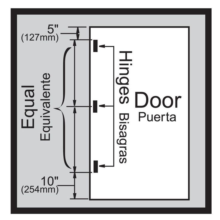 3 in. Oil-Rubbed Bronze Square Corner Door Hinge