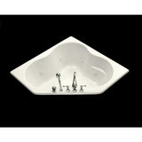 4.5 ft. Acrylic Oval Drop-in Whirlpool in Biscuit - Super Arbor