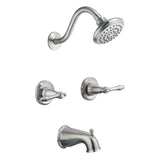 Oakmont 2-Handle 1-Spray Tub and Shower Faucet in Oil Rubbed Bronze (Valve Included) - Super Arbor