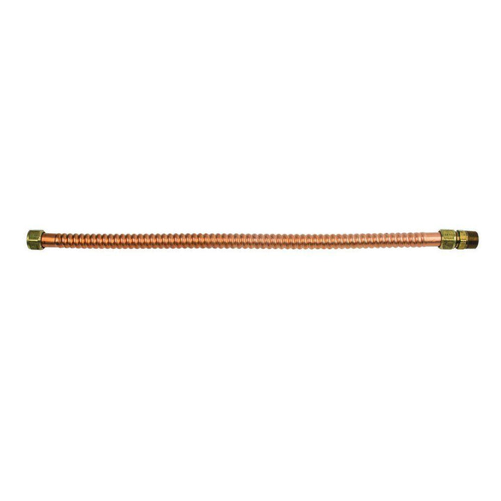 3/4 in. FIP/MIP x 3/4 in. FIP x 24 in. Copper Water Heater Connector (7/8 in. O.D.) - Super Arbor