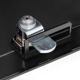 Oasis Classic Locking Post Mount Parcel Mailbox with High Security Reinforced Lock, Black - Super Arbor