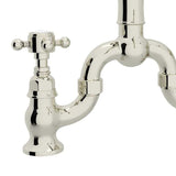 Rohl Country Kitchen Polished Nickel 2-Handle Deck-Mount Bridge Handle Kitchen Faucet