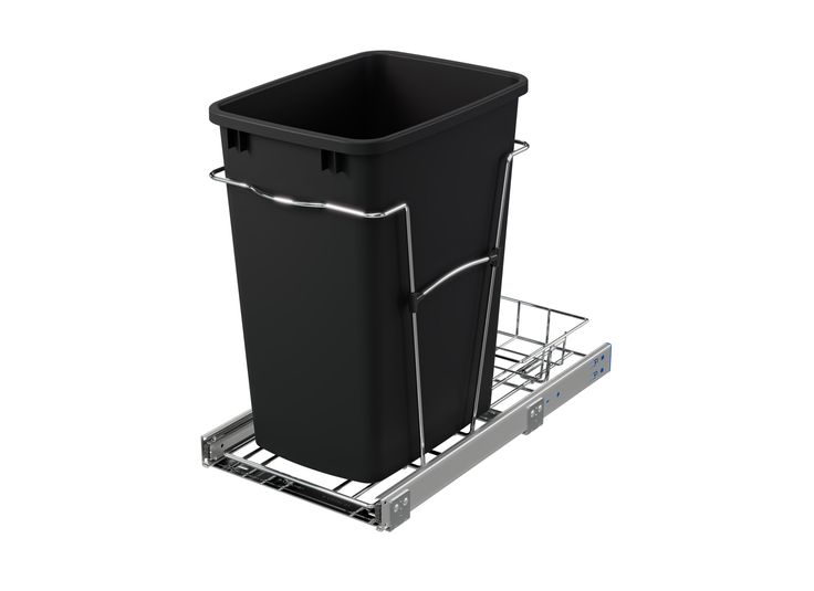 Rev-A-Shelf 35-Quart Plastic Soft Close Pull Out Trash Can