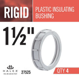 1-1/2 in. Rigid Plastic Insulating Bushing (4-Pack) - Super Arbor