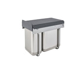 Rev-A-Shelf 8-Quart Plastic Pull Out Trash Can