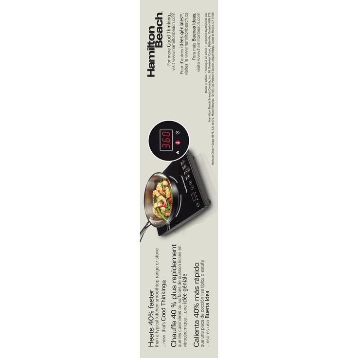 Single Burner 10 in. Black Induction Cooktop