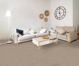 STAINMASTER Essentials Blue Diamonds II 12-ft Natural Contour Textured Carpet (Indoor)