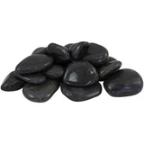 Rain Forest 0.4 cu. ft. 2 in. to 3 in., 30 lbs. Black Super Polished Pebbles - Super Arbor