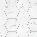 Timeless Calacatta Hex 8-5/8 in. x 9-7/8 in. Porcelain Floor and Wall Tile (11.56 sq. ft. / case) - Super Arbor