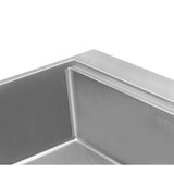 Drop-In Stainless Steel 33 in. Workstation Ledge Topmount Kitchen Sink 16-Gauge Single Bowl - Super Arbor