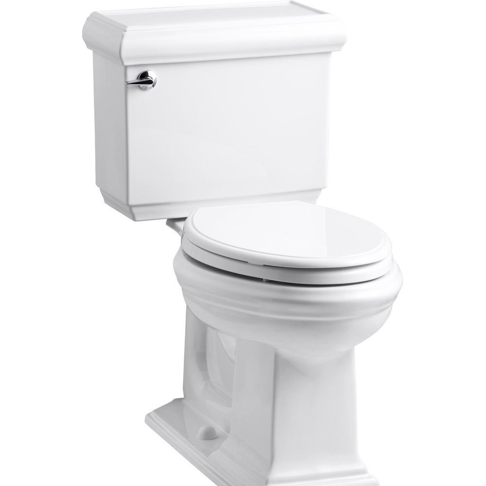 Memoirs Classic 2-piece 1.28 GPF Single Flush Elongated Toilet with AquaPiston Flush Technology in Ice Grey - Super Arbor