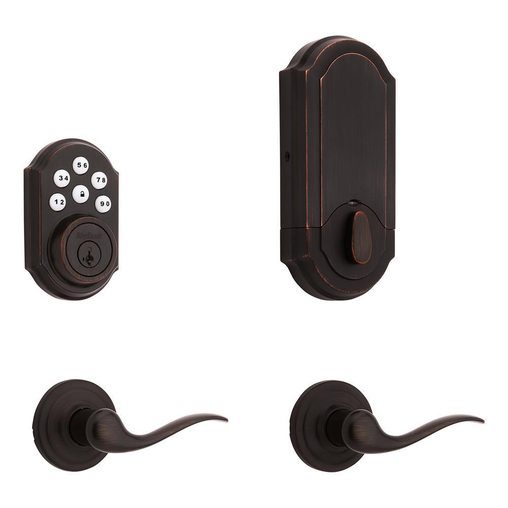 SmartCode 909 Satin Nickel Single Cylinder Electronic Deadbolt Featuring SmartKey Security - Super Arbor